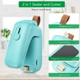 thumbnail image 2 of Mini Bag Sealer, 2 in 1 Portable Sealer & Cutter, Heat Sealer for Vacuum Sealer Bags, Handheld Bag Heat Resealer Machine for Chip Bags, Plastic Food Bags, Snack & Cereal Bags, 2 of 7