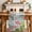 Green, variant on Pink Flamingos Table Runner 48 Inches, Summer Tropical Flowers Cactus Wooden Bed Runner Dresser Scarves Tabletop for Indoor Outdoor Parties/Ceremony/Banquet, 13" x 48"