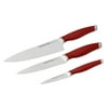 Rachael Ray Cucina Cutlery 3 Piece Cutlery Set in Cranberry Red