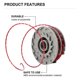 thumbnail image 3 of k3t 6Pcs Replacement Spools for Flymo Contour 500XT Power Trim 500XT k9P Lawn Mower Wire Reels, FLY0, 3 of 5