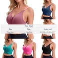 thumbnail image 2 of Iyufng Sports Bras for Women Front Zipper Wireless Bra Adjustable straps Activity Bra, 2 of 5
