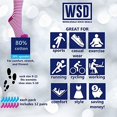thumbnail image 3 of WSD Womens Value Pack Printed Crew Socks Many Colors, Soft Touch Fun Prints (Pack I), 3 of 4