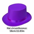 thumbnail image 3 of TIREOW Men and Women Funny Party Hats Top Hat for Adults Dress Up Hats Unisex Adult Party Caps Outdoor Party Solid Color Hat, 3 of 3