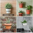 thumbnail image 2 of Supports de Pots de Fleurs de 6 Pouces pour Extérieur, 3 Pack Support Mural Robuste pour Pots de Fleurs Intérieur Extérieur, Noir, 2 of 9