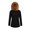 Black, variant on Vedolay Coats Women's Casual Open Front Long Sleeve Work Business Lapel Fashion Jacket,Navy L