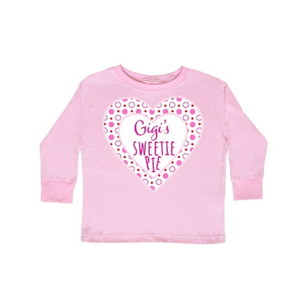 

Inktastic Gigi s Sweetie Pie with Pink Hearts Gift Toddler Boy or Toddler Girl Long Sleeve T-Shirt