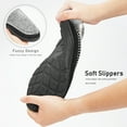 thumbnail image 3 of Pmoiste Moccasin Slippers for Men Fuzzy Comfy Memory Foam Non Slip Warm Winter House Slipper, 3 of 6