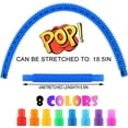 thumbnail image 2 of YZhouD - Paquete de 12 juguetes sensoriales con forma de tubo Pop, juguetes antiestrés conectables y extensibles, regalos de fiesta para niños, juguetes de caja del tesoro para premios en el aula,, 2 of 7
