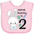 thumbnail image 3 of Inktastic Somebunny is Two-Second birthday bunny Boys or Girls Baby Bib, 3 of 4