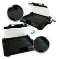 thumbnail image 3 of MegaChef MCG-106 Reversible Indoor Grill And Griddle With Removable Glass Lid, 3 of 3