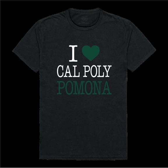 W Republic 551-201-BLK-05 California Polytechnic State University Pomona Broncos I Love T-Shirt, Black - 2XL