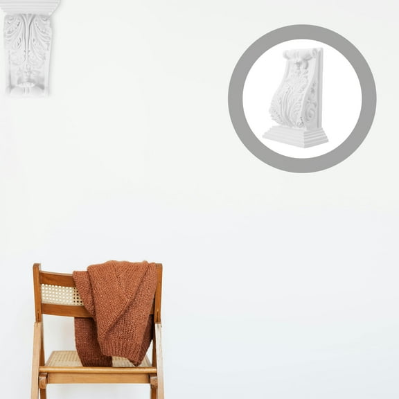 MUSEYA Decorative Molding Decorative Corner Moulding Trim PU White House Decor Accessories 1Set