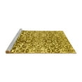 thumbnail image 2 of Ahgly Company Machine Washable Indoor Square Abstract Yellow Modern Area Rugs, 6' Square, 2 of 4