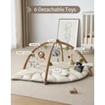 thumbnail image 3 of Agenda Baby Play Gym Blissful en forma de hoja con 6 juguetes, color beige, 3 of 7