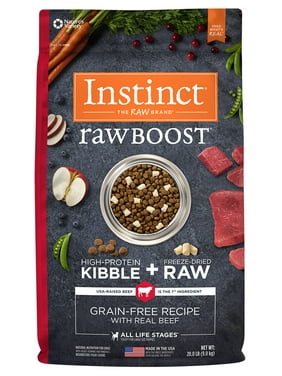 Instinct Raw Boost Grain-Free Recipe with Real Beef Natural Dry Dog Food by Nature's Variety, 20 lb