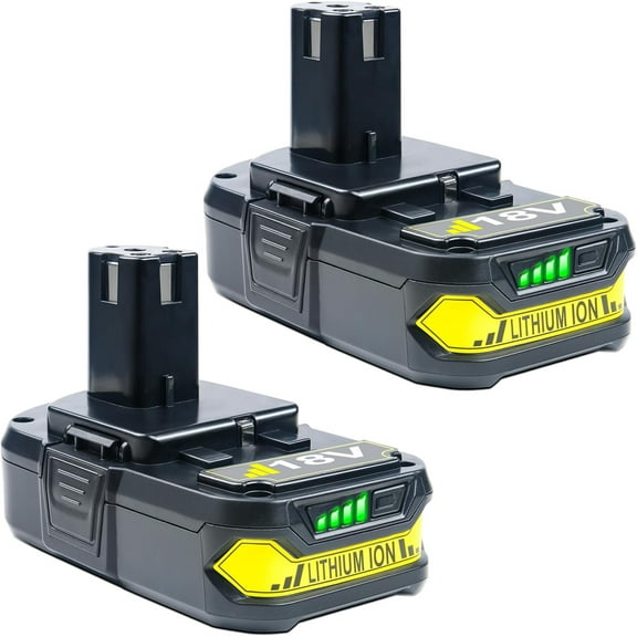 BOTKK 2Packs 4.0Ah Battery Replacement for Ryobi 18V ONE  Battery P104 P105 P102 P103 P107 18V Lithium Battery