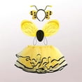 thumbnail image 6 of JAJAHO Kids Bee Dress Up Outfits For Girl Tutu Mesh Layered Mini Skirts With Wings Hairband 3 Piece Set For Party Performance Soft Dresses, 6 of 7