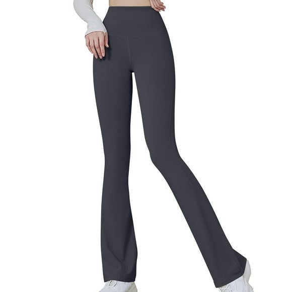 Jsaierl Women’s Bootcut Yoga Pants High Waisted Active Leggings Slim Fit Workout Lounge Pants Solid Color Soft Stretch Leggings