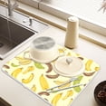 thumbnail image 6 of Ryvnso Yellow Banana Dish Drying Mat for Kitchen Countertop 16x18 Small Dish Pad Drainer Rack Dish Sink Mats, 6 of 7