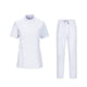 thumbnail image 3 of Conjuntos de uniforme médico para mujer, top y pantalones deportivos, uniformes de enfermería cómodos, disfraz de enfermera Blanco S, 3 of 9