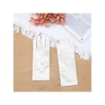 thumbnail image 5 of INSPIRE CHIC Women's Pearl Lace Gloves Female Full Finger Wrist Sleeves for Elegance Female Bridge Wedding Party Dating Prom Dress White2, 5 of 6