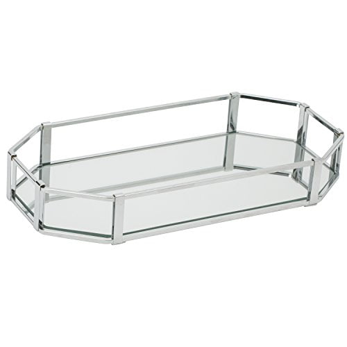 Mirrored Vanity Tray For Dresser, Perfume Stand For Dresser