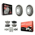 thumbnail image 1 of Transit Auto Rear Coated Disc Brake Rotors and Semi-Metallic Pads Kit for Car Hyundai Elantra Tiburon KGF-101350, 1 of 11
