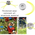 thumbnail image 5 of Cabezal de hilo de aluminio Cabezal de corte de borde universal de 4 líneas Cabezal de corte de césped de aluminio Cabezal de cortacésped Cabezal de desbrozadora para jardín Patio de césped Superma, 5 of 5