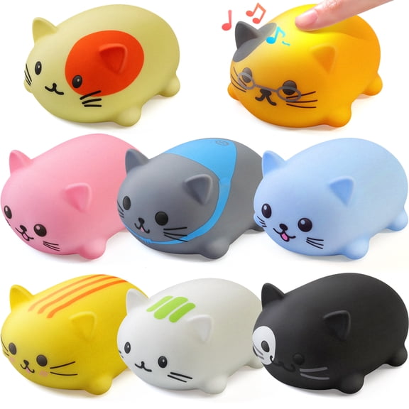 Ruko 1701 Kids Musical Instruments, 8-Piece Musical Cat Piano Keyboard Toy Set for Boys & Girls 3-9
