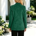 thumbnail image 6 of Warop Faux Suede Blazer for Women Open Front Lapel Long Sleeve Jacket Casual Office Wear Fall Suits with Pockets, 6 of 6