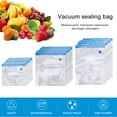 thumbnail image 4 of Yucurem Reusable Vacuum Food Storage Bag Resealable Bpa Free Zipper Storage Bags Kitchen Supplies (Transparent), 4 of 10