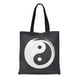 HATIART Toile Sac Fourre-Tout Brosse Yin Yang en Cercle Zen sur Tableau Noir Symbole Réutilisable Épaule Épicerie Sacs à Main – image 1 sur 1