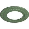 thumbnail image 3 of Ekena Millwork 10 5/8"OD x 5 3/4"ID x 1/2"P Claremont Ceiling Medallion (Fits Canopies up to 7"), Hand-Painted Athenian Green, 3 of 7