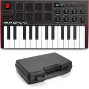 AKAI Professional MPK Mini MK3 - 25 Key USB MIDI Keyboard Controller with Protective Hard Carry Case Specifically Designed for Controllers