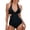 Black, variant on Daznico Women's Halter Cutout One-Piece Swimsuit - Deep V Slim-Fit Bathing Suit with Side Cutouts, Stylish Beach & Pool Swimwear,One-piece Swimsuits,XXL