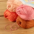 thumbnail image 3 of JubileeYarn Delightfully Fine Yarn - Lace Weight Bamboo - 50g/Skein - Shades of Orange - 4 Skeins, 3 of 7