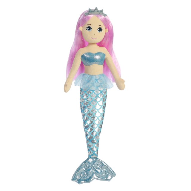 Aurora Stuffed Animals Mermaid Crystal (Blue-Pink) 18"