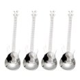 thumbnail image 1 of 4 Uds Cucharas De Café De Guitarra Utensilio De Cocina Con Forma De Instrumento De Acero Inoxidable Para Mezclar Batidos, Té, Postres Y Bebidas, 1 of 7
