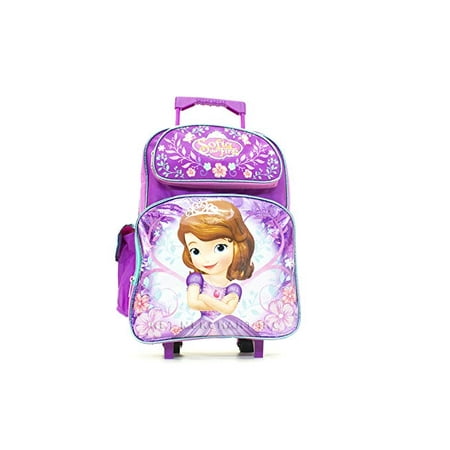 16 Inch Disney Sofia Rolling Backpack Travel Book Bag With Wheels 16 Inch Disney Sofia Rolling Backpack Travel Book Bag With Wheels
