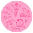 thumbnail image 2 of Molde para hornear, molde con forma de bebé ángel, molde de silicona para fondant, construido para durar, 2 of 14