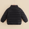 thumbnail image 6 of Kogui Kids Stand-Collar Puffer Jacket Hoodless Zip-Up Lightweight Winter Coat Ages 12M-8Y 7T 8T (Black,7-8 Years), 6 of 7
