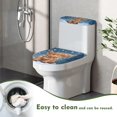 thumbnail image 4 of HELLHERO Durable Toilet Lid Cover Polyester Toilet Lid and Tank Cover Sets Cow, 4 of 8