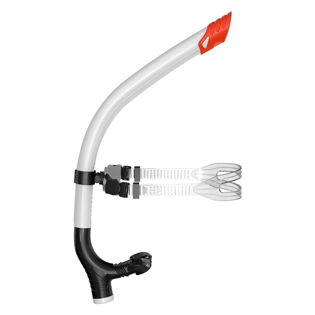 Tubo Respiración Snorkel Semi Seco Válvula Purga Unidireccional para Hombres () White