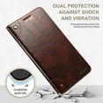 thumbnail image 6 of Nalacover Vintage Wallet Case for iPhone 11 Pro Max, Magnetic Closure Flip Folio Cover with Card Slots Kickstand, Classic PU Leather TPU Shockproof Anti-Scratches Case for iPhone 11 Pro Max,Brown, 6 of 6