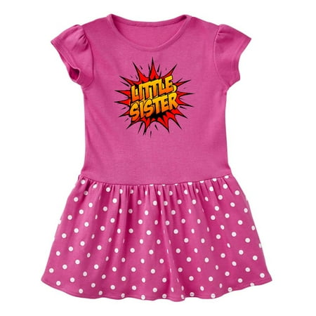 

Inktastic Little Sister Super Hero Gift Baby Girl Dress