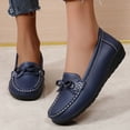thumbnail image 6 of CHICVOMEY Cute Bow Flats for Women Loafers Business Casual Loafers Shoes with Arch Support Penny Loafers Slip On Dressy Shoes Comfort Flats for Walking&Work, 6 of 7