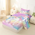 thumbnail image 2 of Erosebridal Kawaii Unicorn Kids Twin Sheet Sets,Dreamy Princess Style Bedding For Girls 3 Pieces, 2 of 6