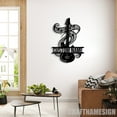 thumbnail image 2 of Craftnamesign Custom Guitar Metal Wall Art LED Light, Custom Guitar Player Name Sign, 2 of 5