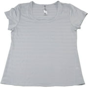 Active Life Womens Scooped Neck Training T Top with Tonal Stripes