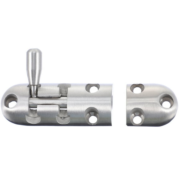 1pc Stainless Steel Sliding Latch Lock for Door Security and Safety, Hardware for Home and Office Use